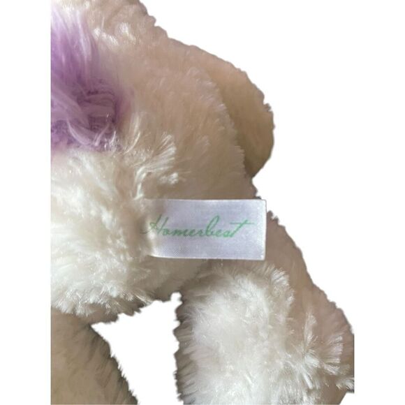 Homerbeat Kids White Polyester Fiber Unicorn Plush Stuffed Animal - Picture 6 of 13